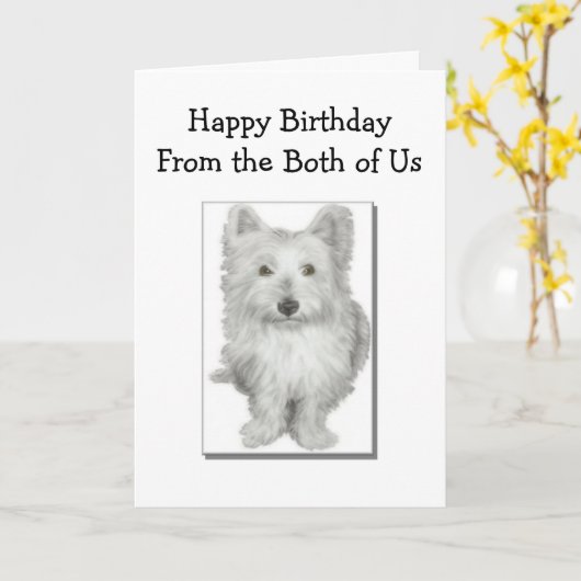 Both of Us - Birthday Card Kaart (Gele Bloem)