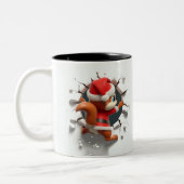 Both Side 3D Christmas | Merry Christmas Mug Tweekleurige Koffiemok (Links)