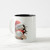 Both Side 3D Christmas | Merry Christmas Mug Tweekleurige Koffiemok (Voorkant links)