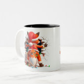 Both Side 3D Christmas | Merry Christmas Mug Tweekleurige Koffiemok (Voorkant links)