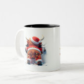 Both Side 3D Christmas | Merry Christmas Mug Tweekleurige Koffiemok (Voorkant links)