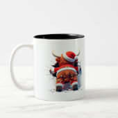 Both Side 3D Christmas | Merry Christmas Mug Tweekleurige Koffiemok (Links)