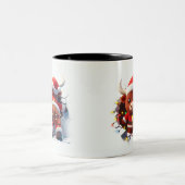 Both Side 3D Christmas | Merry Christmas Mug Tweekleurige Koffiemok (Center)