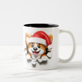Both Side 3D Christmas | Merry Christmas Mug Tweekleurige Koffiemok