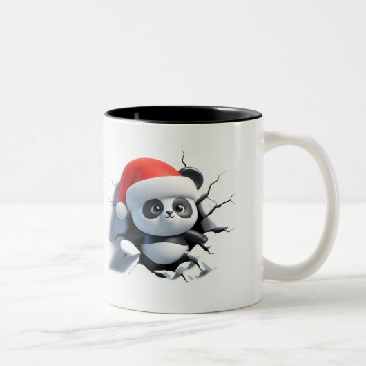 Both Side 3D Christmas | Merry Christmas Mug Tweekleurige Koffiemok (Rechts)