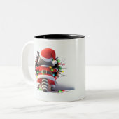 Both Side 3D Christmas | Merry Christmas Mug Tweekleurige Koffiemok (Voorkant links)