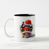 Both Side 3D Christmas | Merry Christmas Mug Tweekleurige Koffiemok (Links)