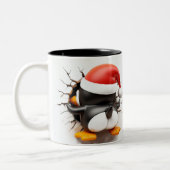 Both Side 3D Christmas | Merry Christmas Mug Tweekleurige Koffiemok (Links)