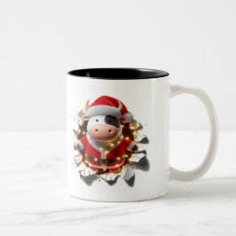 Both Side 3D Christmas | Merry Christmas Mug Tweekleurige Koffiemok