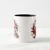 Both Side 3D Christmas | Merry Christmas Mug Tweekleurige Koffiemok (Center)