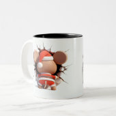 Both Side 3D Christmas | Merry Christmas Mug Tweekleurige Koffiemok (Voorkant links)
