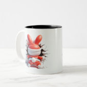 Both Side 3D Christmas | Merry Christmas Mug Tweekleurige Koffiemok (Voorkant links)