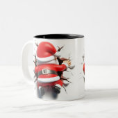 Both Side 3D Christmas | Merry Christmas Mug Tweekleurige Koffiemok (Voorkant links)