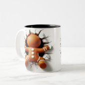 Both Side 3D Christmas | Merry Christmas Mug Tweekleurige Koffiemok (Voorkant links)