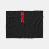 (both Side) Don't Make Fun Of Liberals Without Me Fleece Deken (Voorkant (Horizontaal))