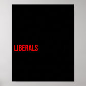 (both Side) Don't Make Fun Of Liberals Without Me Poster (Voorkant)