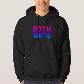 Both Ways Bisexual Pride Flag Hoodie (Voorkant)
