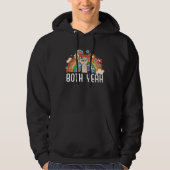 Both Yeah Bi Bisexual Rainbow Pride Bisexuality LG Hoodie (Voorkant)