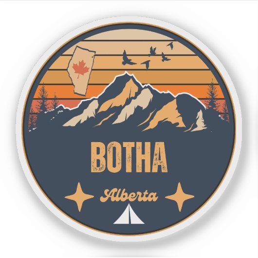 Botha, Alberta Sticker (Voorkant)