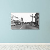 Bothell, WA - Downtown Street Scene Foto 2 Canvas Afdruk (Insitu (Houten vloer))