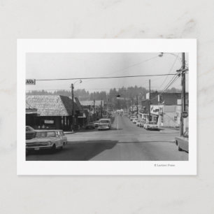 Bothell, WA - Foto van de scène in de binnenstad Briefkaart