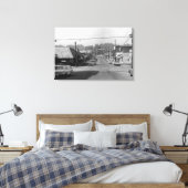 Bothell, WA - Foto van de scène in de binnenstad Canvas Afdruk (Insitu (Slaapkamer))