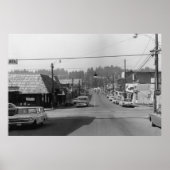 Bothell, WA - Foto van de scène in de binnenstad Poster (Voorkant)