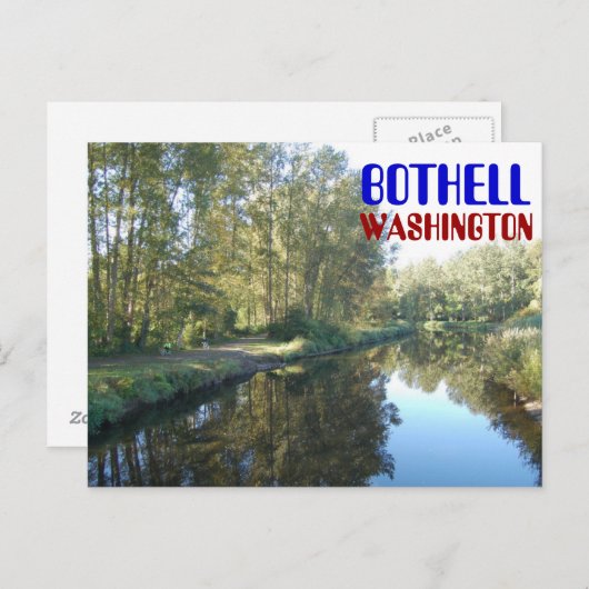 Bothell Washington Briefkaart (Voorkant / Achterkant)