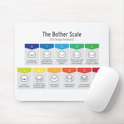 Bother-schaal voor ontwerp-feedback-mousepad muismat (Met muis)