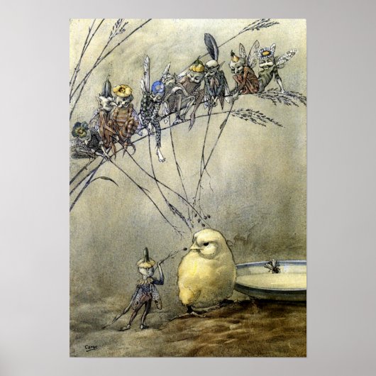 "Bother the Gnat" Blue-Tone Poster (Voorkant)