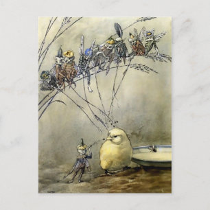 "Bother the Gnat" door A Duncan Carse Briefkaart