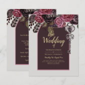 BOTHIC ROOS Burgundy Fall Wedding (Voorkant / Achterkant)