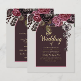 BOTHIC ROOS Burgundy Fall Wedding