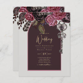 BOTHIC ROOS Burgundy Fall Wedding