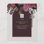 BOTHIC ROOS Burgundy Fall Wedding Flyer (Achterkant)