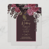 BOTHIC ROSE Bourgondië Herfst Bruiloft (Voorkant / Achterkant)