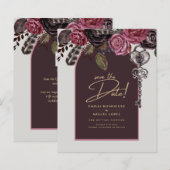 BOTHIC ROSE Bourgondië Herfst Bruiloft (Voorkant / Achterkant)