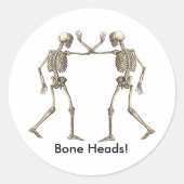 Bothoofden Skeletten Sticker (Voorkant)