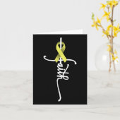 Botkanker Faith Sarcoma Botkanker Bewustzijn Su Kaart (Gele Bloem)