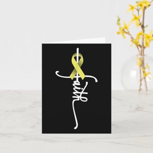 Botkanker Faith Sarcoma Botkanker Bewustzijn Su Kaart (Gele Bloem)