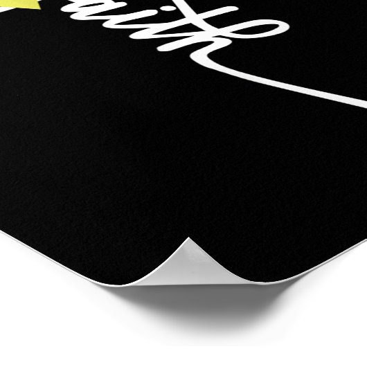 Botkanker Faith Sarcoma Botkanker Bewustzijn Su Poster (Hoek)