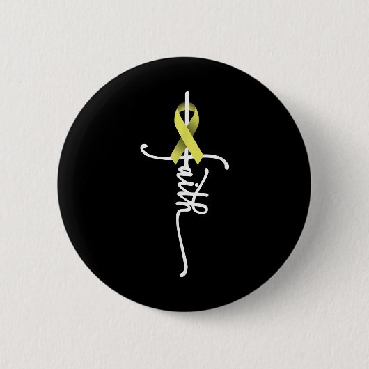 Botkanker Faith Sarcoma Botkanker Bewustzijn Su Ronde Button 5,7 Cm (Voorkant)