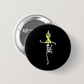 Botkanker Faith Sarcoma Botkanker Bewustzijn Su Ronde Button 5,7 Cm (Voorkant /achterkant)