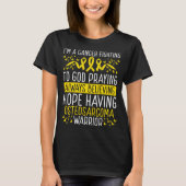 Botkanker kanker kanker Osteosarcoma Bewustmaking T-shirt (Voorkant)