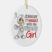 Botkanker met een verkeerde meid keramisch ornament (Rechts)