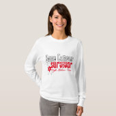 Botkanker Overlevingsgezwel Lint T-shirt (Voorkant volledig)