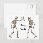 Botkoppen Skeletten Briefkaart (Voorkant / Achterkant)