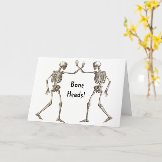 Botkoppen Skeletten Kaart (Gele Bloem)