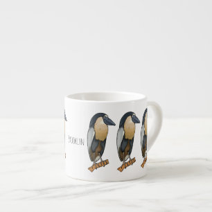 Botnavelvogel cartoon espresso kop
