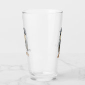 Botnavelvogel cartoon glas (Links)